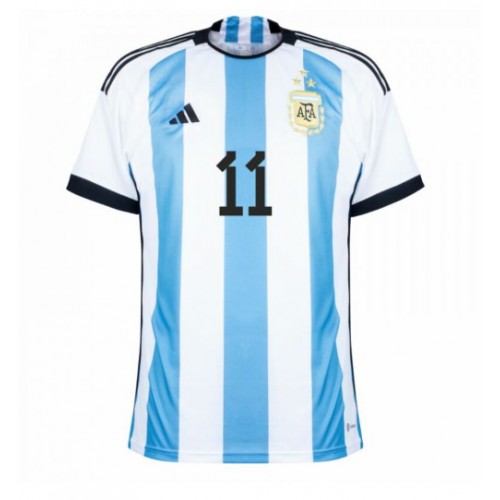 Maillot de foot Argentine Angel Di Maria #11 Domicile Monde 2022 Manches Courte